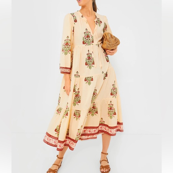 Tuckernuck Blush Chandelier Long Sleeve Salty Paloma Caftan - Picture 3 of 13